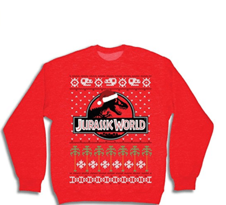 jurassic world christmas sweater